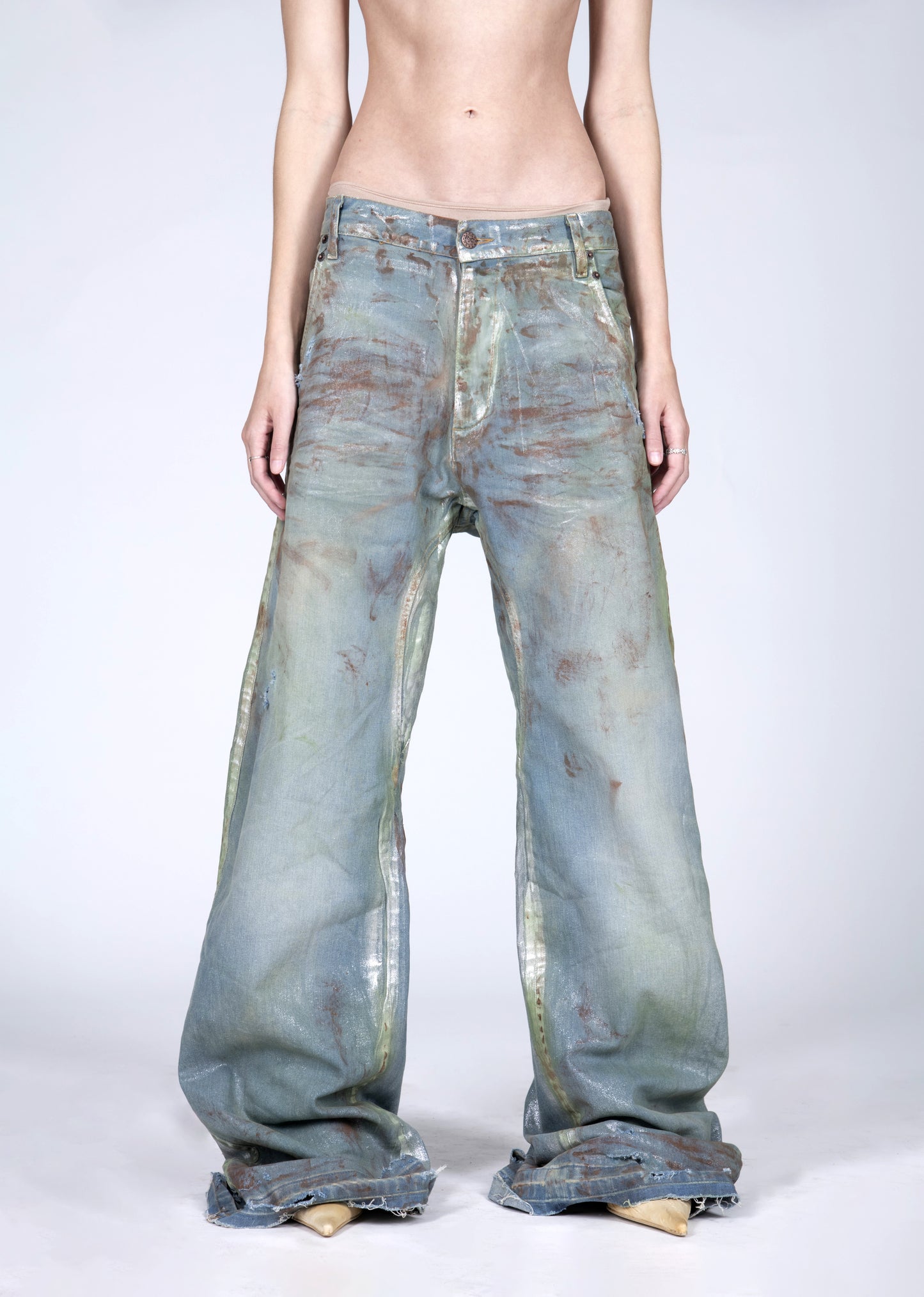 women's rusty steel baggy jeans preorder