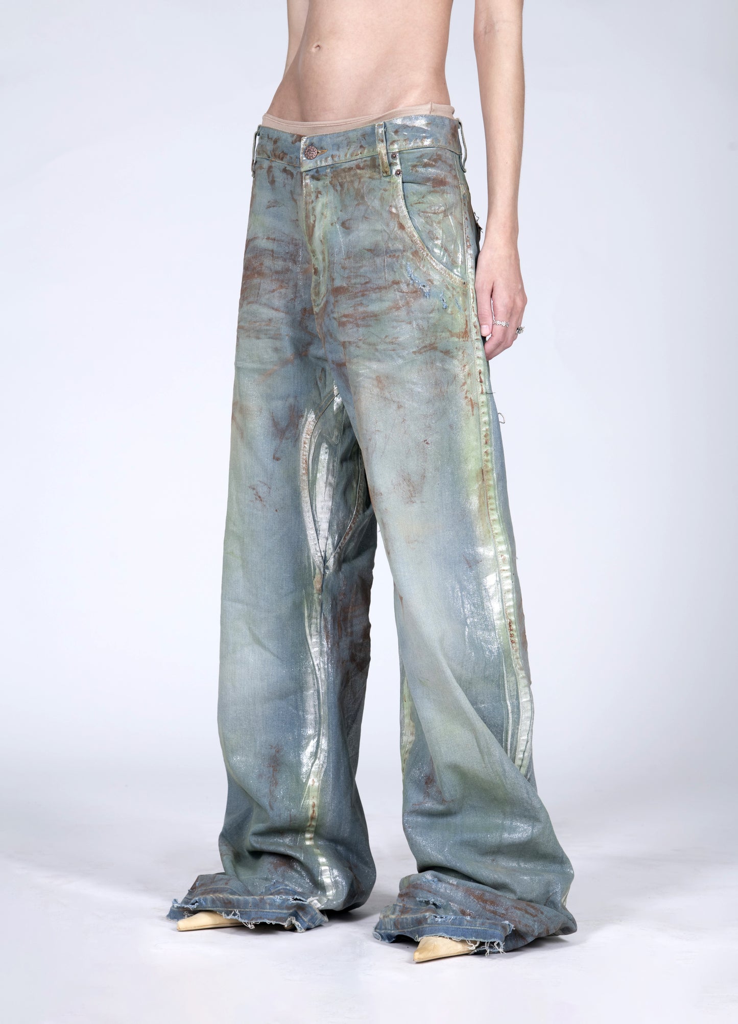 women's rusty steel baggy jeans preorder