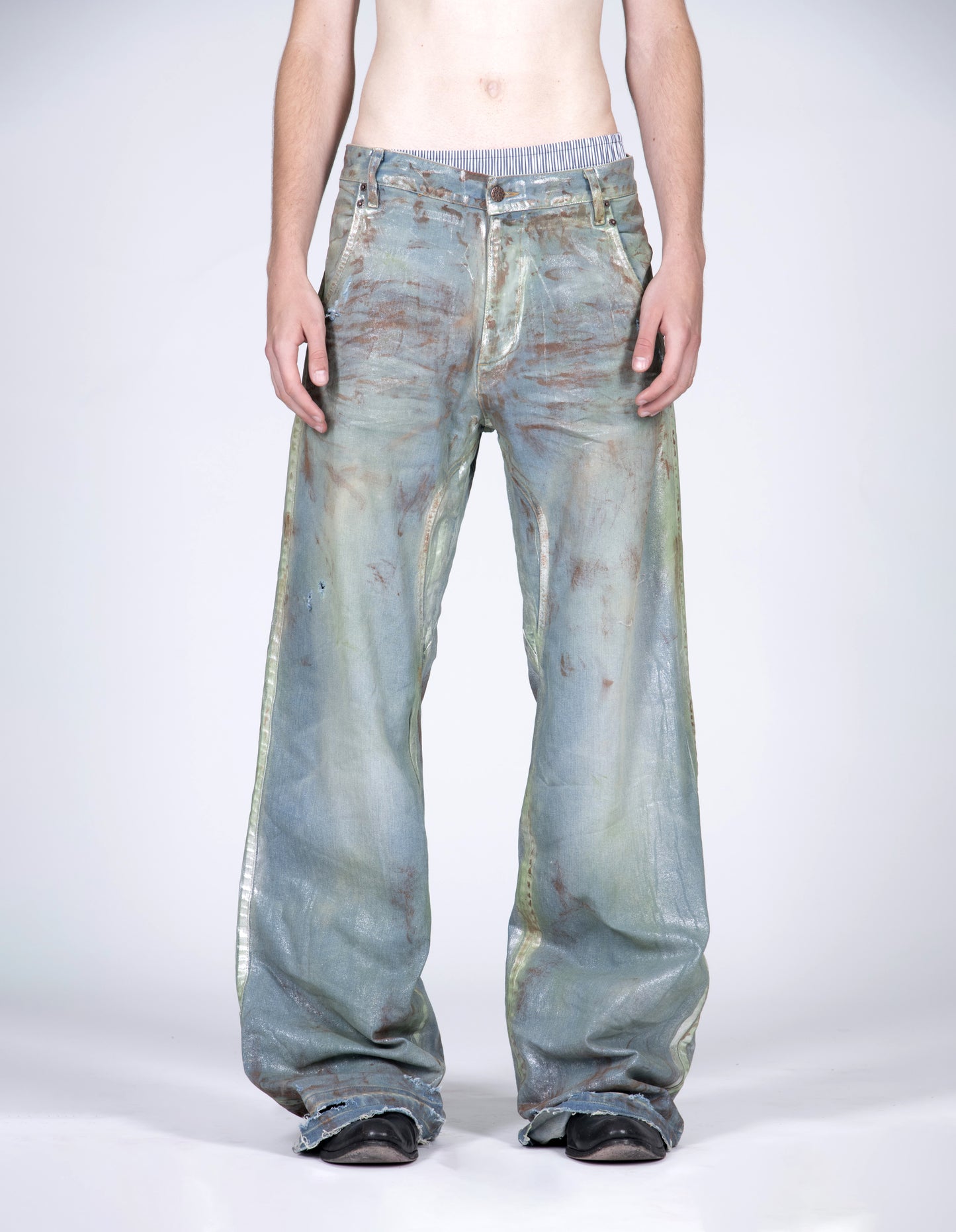 men's rusty steel baggy jeans preorder