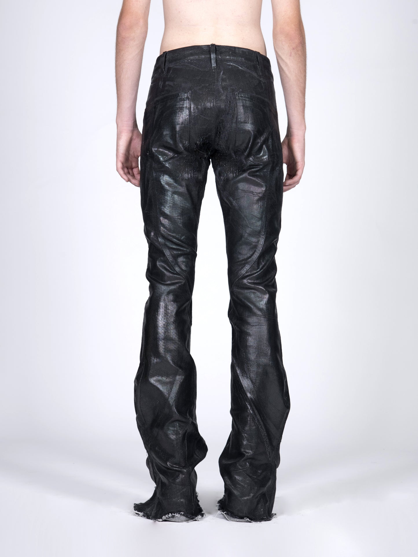 men's laminate bootcut jeans preorder