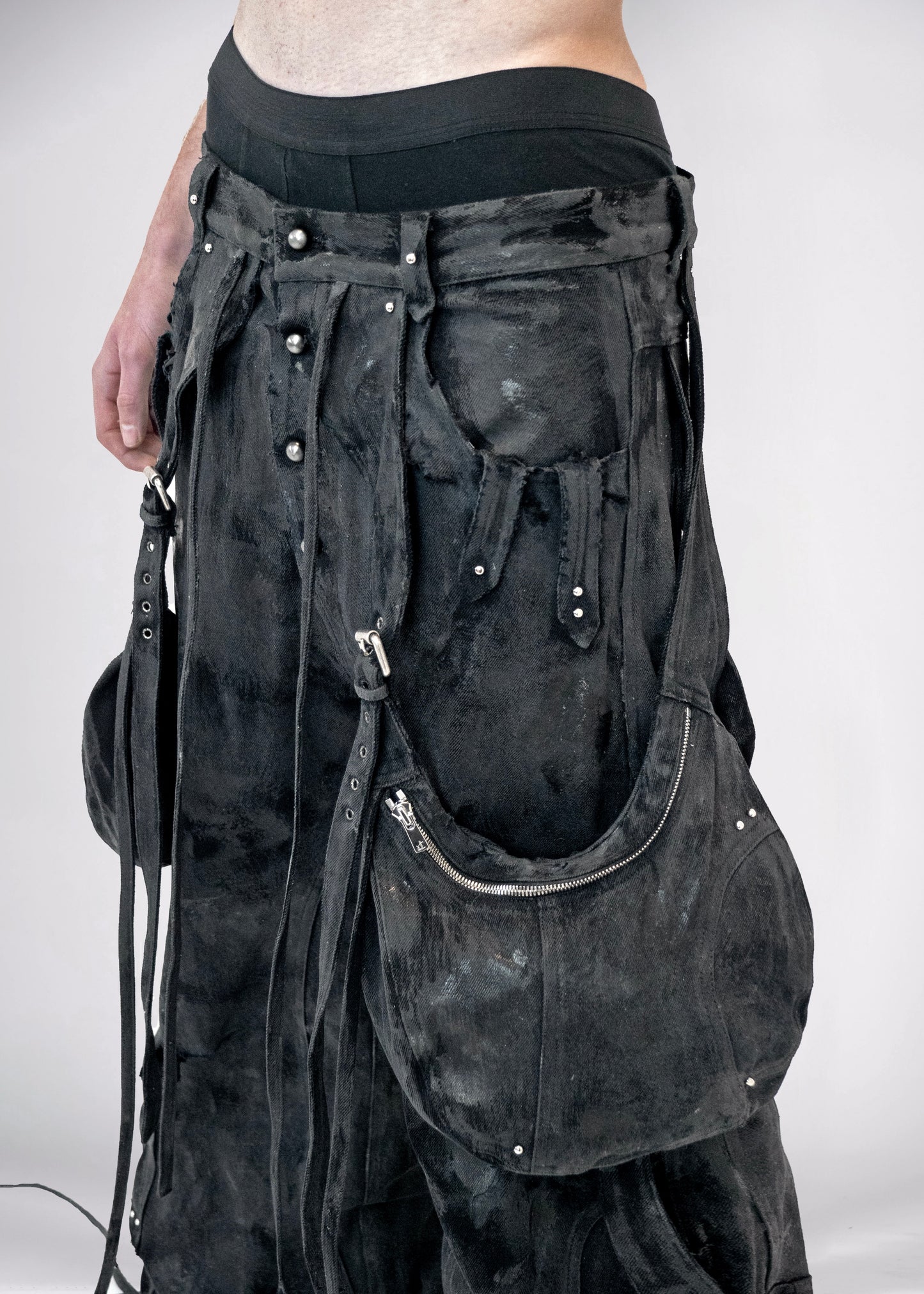 Unisex decomposing maxi cargo pants